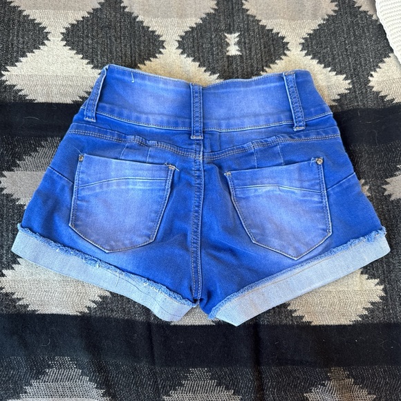 Classic Blue Denim Jean Shorts - Picture 2 of 4
